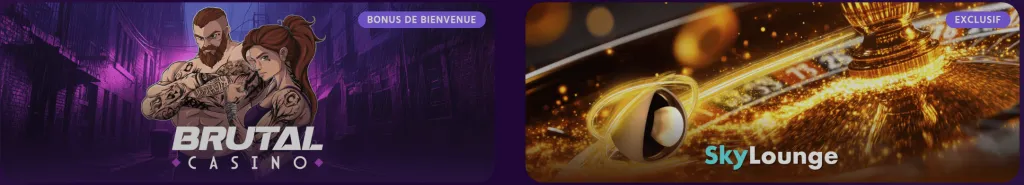Bonus de bienvenue en Brutal Casino